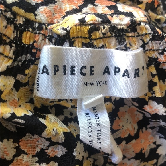 Apiece Apart Trinidad Maxi Dress Size L Floral Tiny Flowers Mixed A Line - Picture 5 of 6